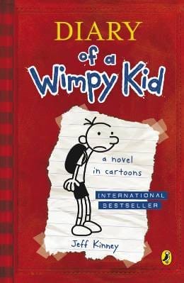 Okładka książki "Diary of a Wimpy Kid", Jeff Kinney